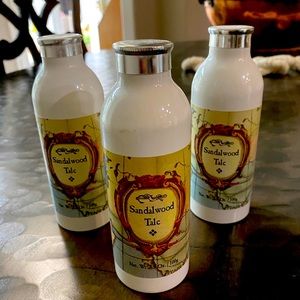 3 3.5 oz Caswell-Massey Sandalwood Talc for Men